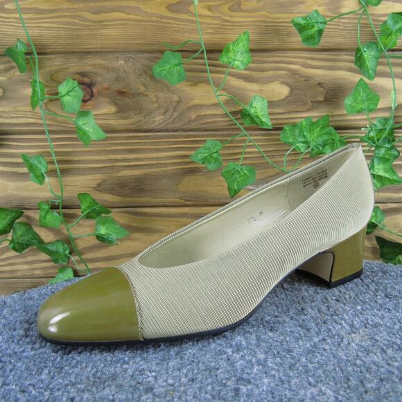 Etienne Aigner Women's Pump Beige Fabric Pump 7.5‎ Medium Gently Used 2025 - Picture 1 of 7